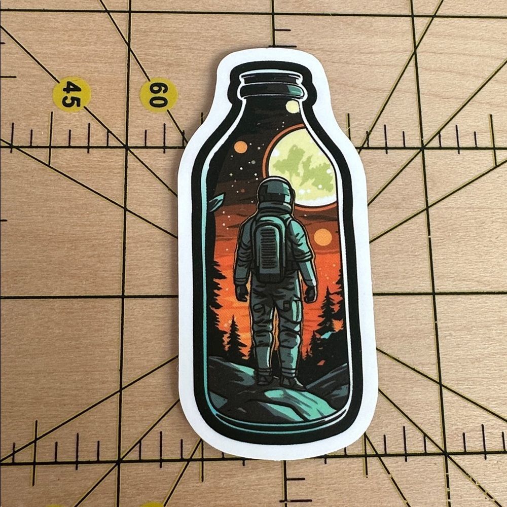 💜13/$13 +Bundle Sticker Sale | Aesthetic Astronaut Waterproof Sticker